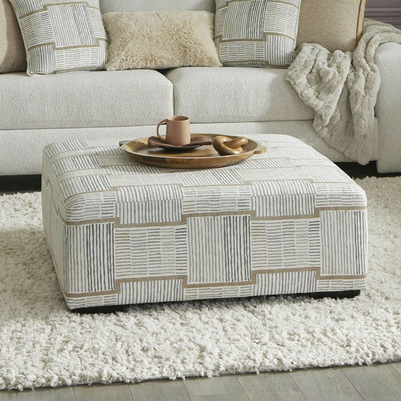 Repose-pieds moelleux de style contemporain