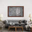 Barred Owl On Branches - Floater Frame Print on Canvas-1260476467-1260476468