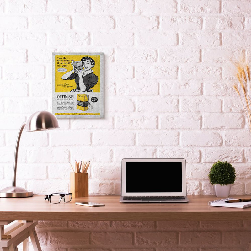 « emballé », optimise, inspiration amusante et amusante, "par l’ester kay, impression sur toile, Toile tendue