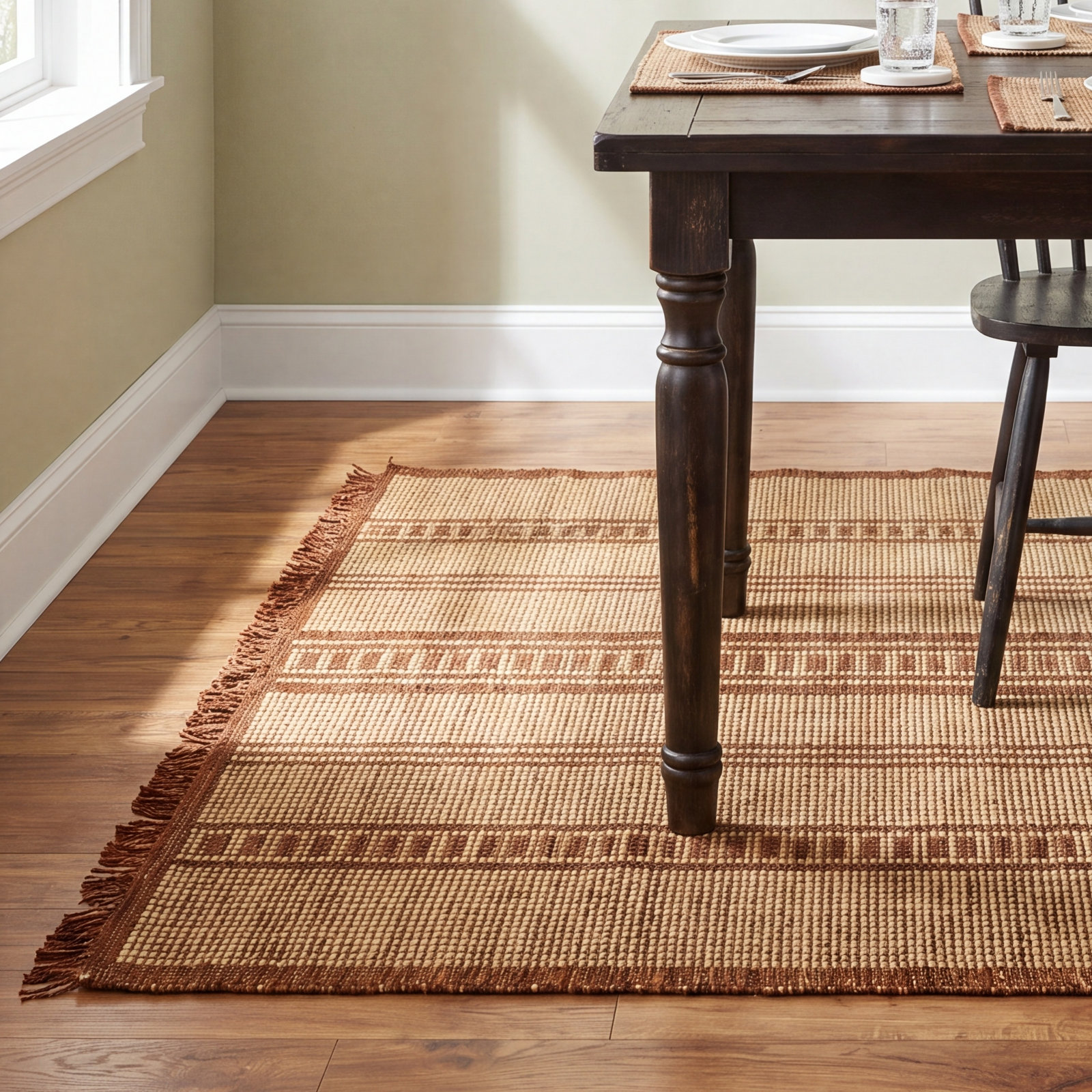 Beckey Handmade Rug, Rectangle 8' x 10'