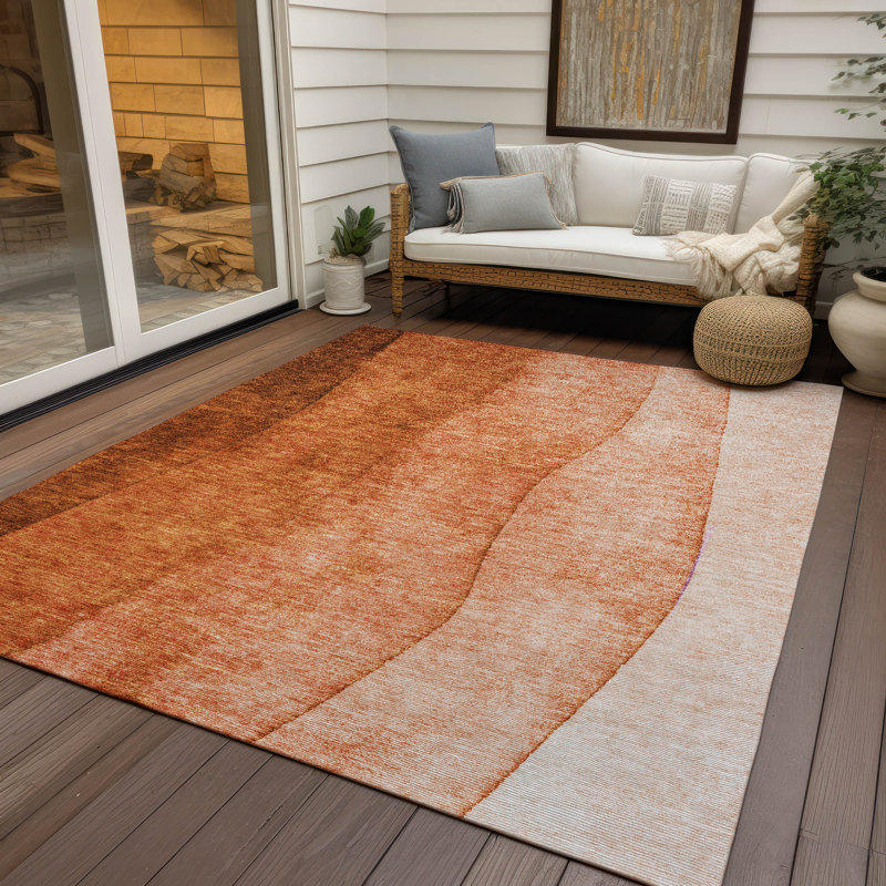 Tapis intérieur / extérieur avec envers antidérapant, Rectangle 5 pi x 7 pi 6 po