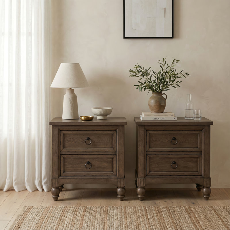 Ensemble de deux tables de chevet Aisja