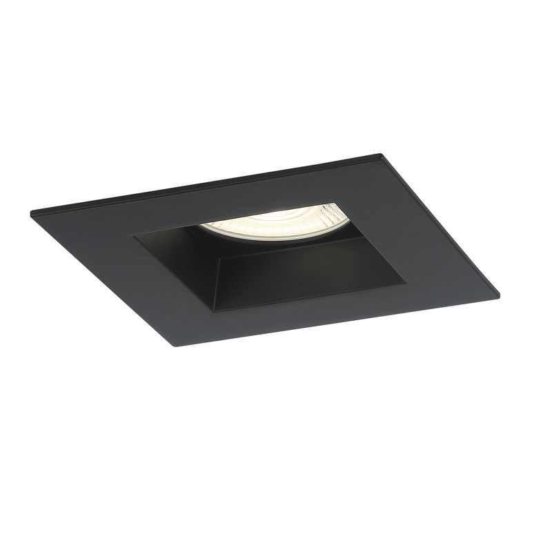 Midway 6" 24W 1-Light Square Trim - 5CCT, Black
