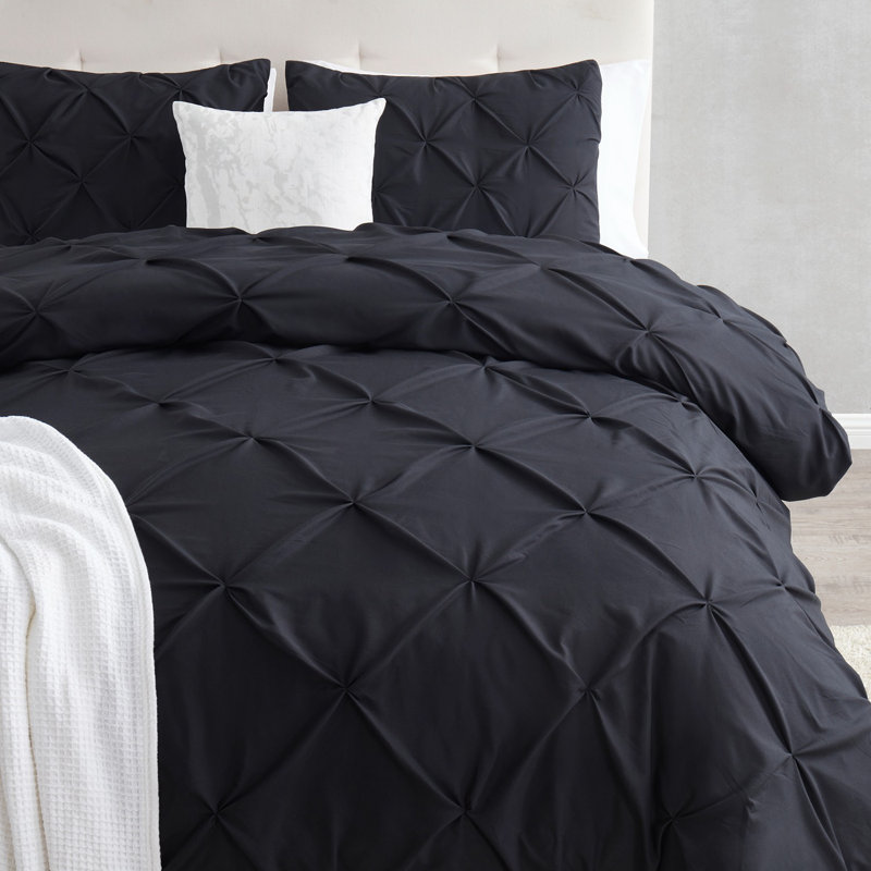 Comforter, Twin Comforter + 1 Standard Sham, Black