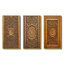 "Vieille porte en bois sculpté", 3 pièces sur toile-1357061166-1357061165