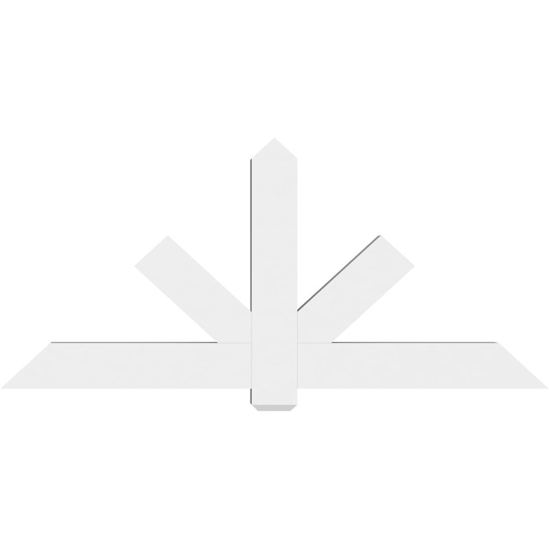Support de pignon en PVC de qualité architecturale Kennewick, H 33 po x l 72 po (pas 11/12), P 4 po x F 6 po