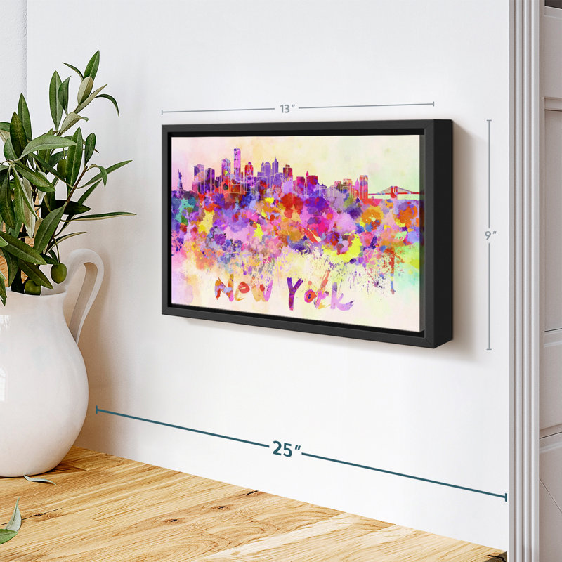 «New York City Abstract», H 9 po x l 13 po