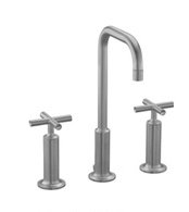Purist® Widespread Bathroom Sink Faucet with High Cross Handles and High Gooseneck Spout