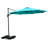 116 " W Octagonal Collapsible and Adjustable Height Cantilever Umbrella with Crank Lift-683199502