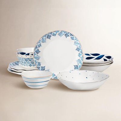 Blue Bay Porcelain Dinnerware Set