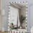 Vertical Horizontal Hanging Aluminum Mirror For Dressing Rooms, Bedroom Silver