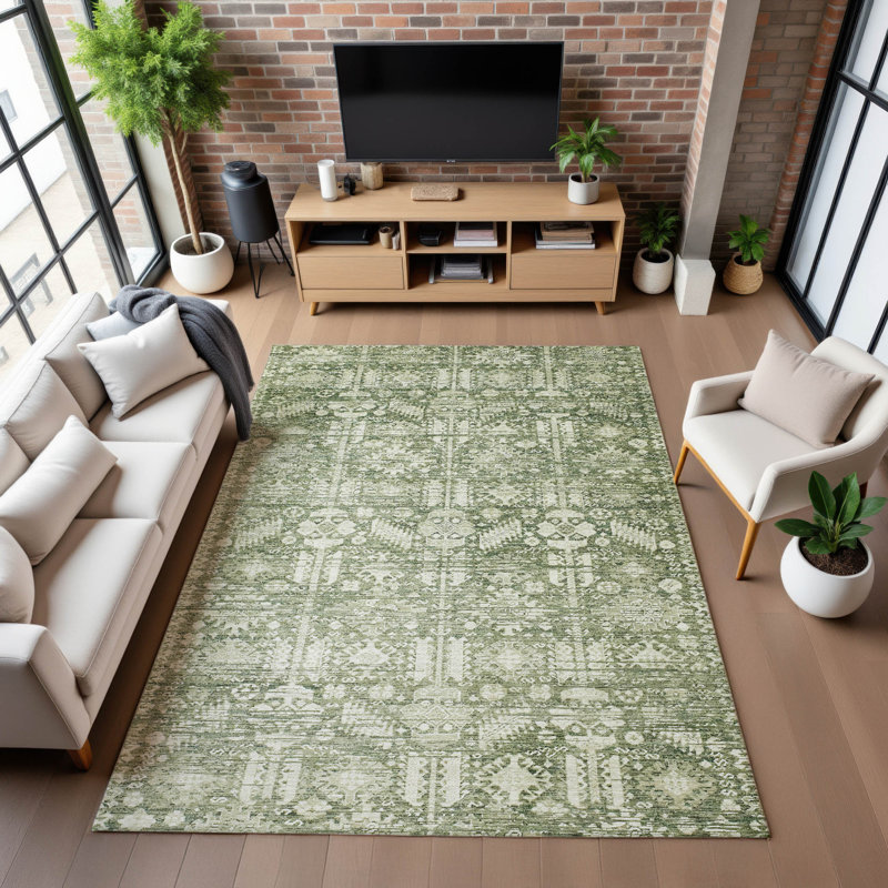 Tapis de qualité supérieure Verlin AMF1771 Global, Rectangle 5 pi x 7 pi 6 po
