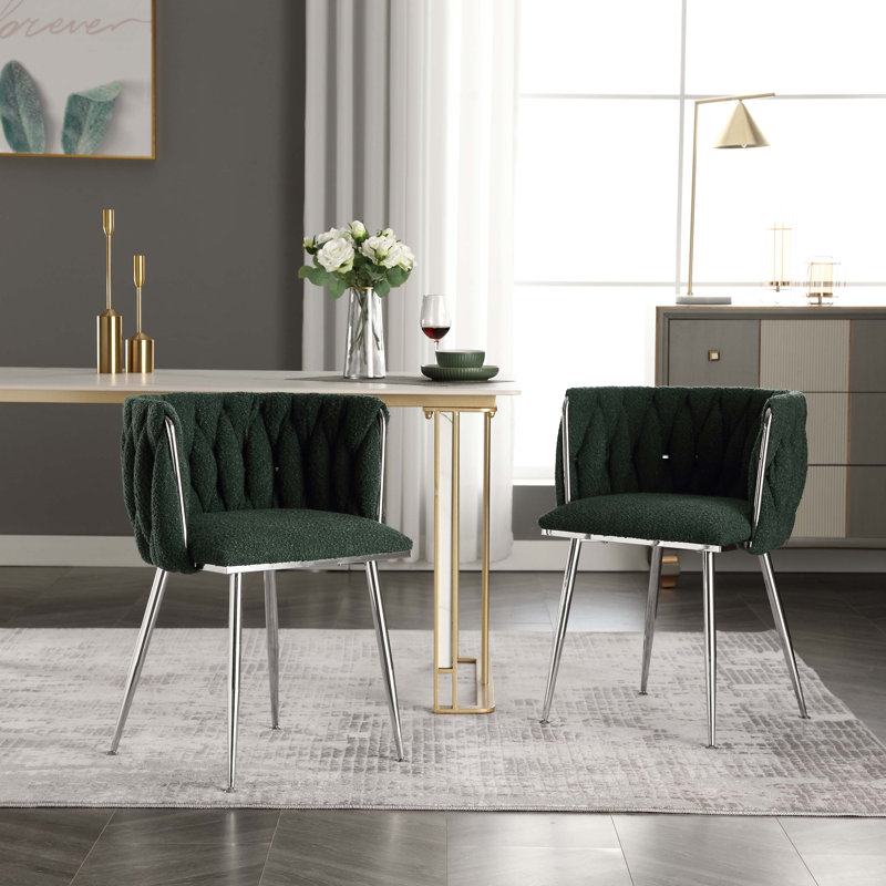 Fauteuil de 21,26 po de large Valeen, Boucle émeraude