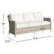 Sky 74.5'' High-Density Polyethylene (HDPE) Wicker Outdoor Sofa