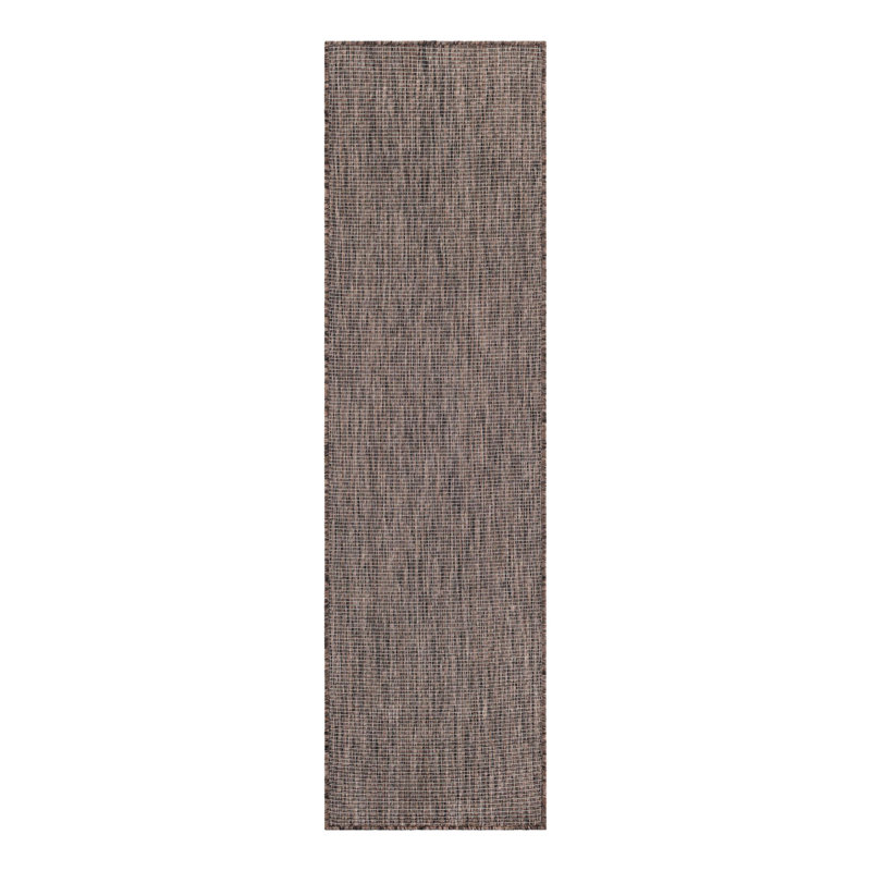 Tapis intérieur brun clair Abderus, Tapis de couloir 2 pi x 7 pi 1 po
