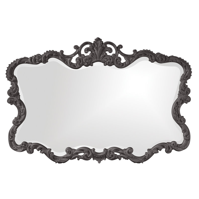 Miroir mural Daniely, Gris anthracite