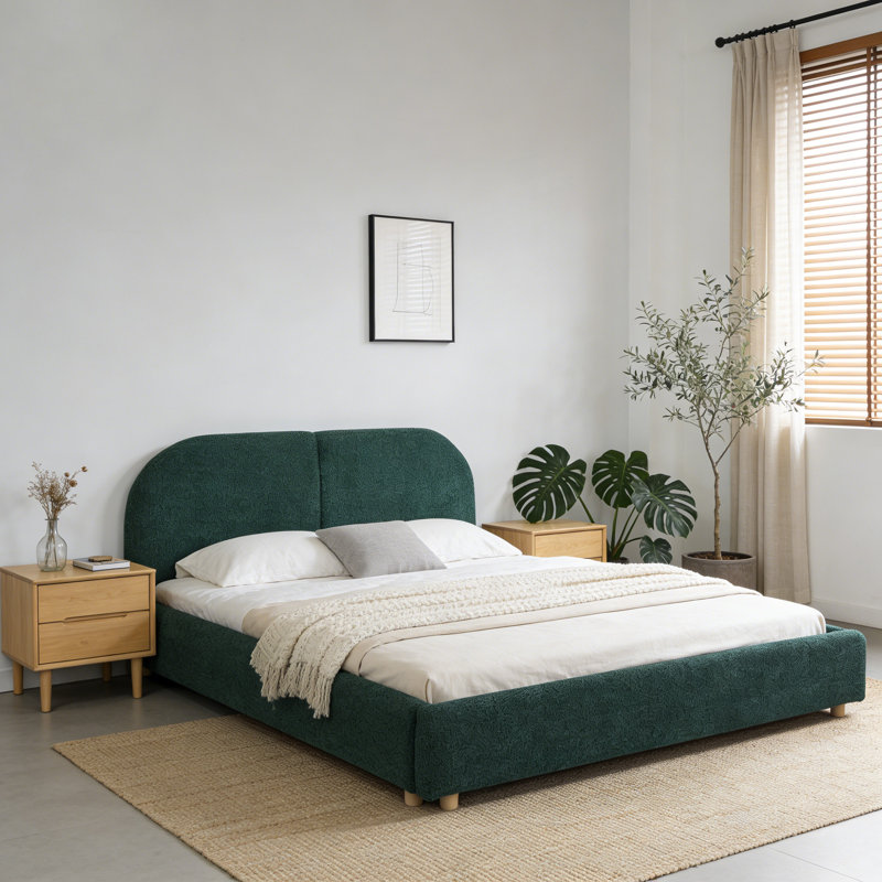 Cadre de lit grand lit, Vert
