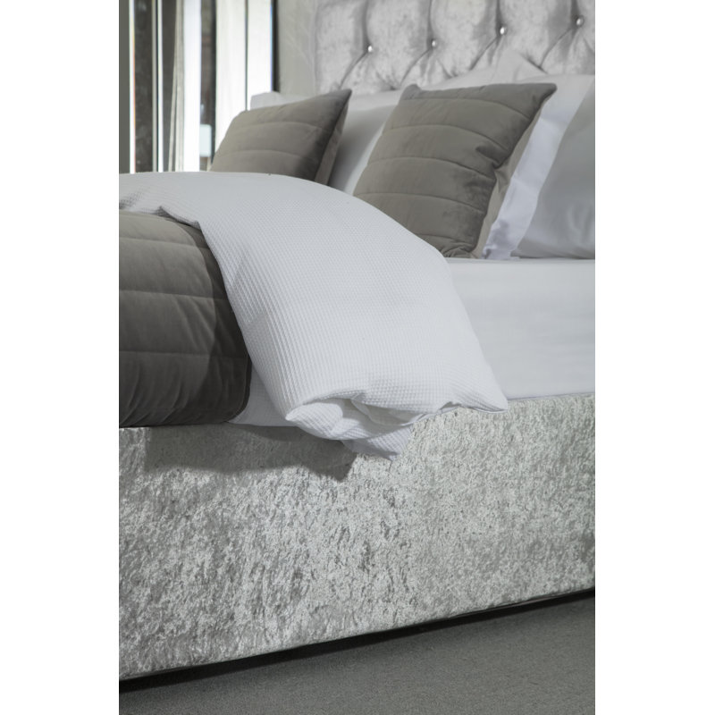 Tailored Wrap Around Bed Skirt, Silver, Super King (6')