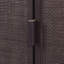 Armoire de rangement en bois massif avec tiroirs, portes incrustées en rotin et tablettes réglables Ameer-118226014