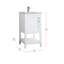 Ensemble de meuble-lavabo simple 18 po Scottsbluff-123904629