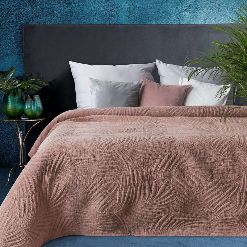 Rhoden Floral Bedspread, Pink, W220 x L240cm