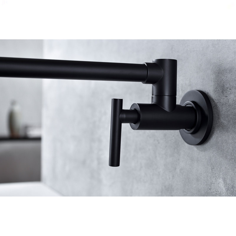 Robinet remplisseur mural, Noir mat