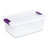 Sterilite 15 Qt. Plastic Stackable Storage Container with Lid, Clear (12 Pack) 