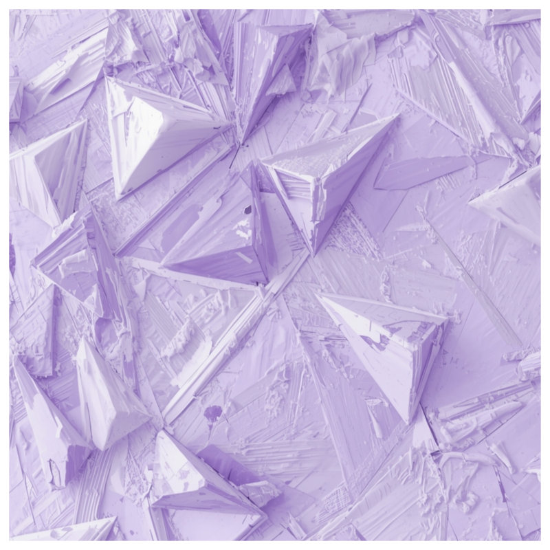 Couvertures mauves à texture géométrique, L 50 po x H 60 po