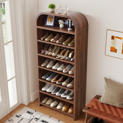 21 Pair Shoe Cabinet, 7-Tier Shoe Storage Cabinet