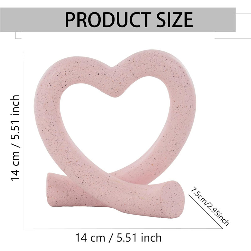 Ornement de table Modern Love Line rose