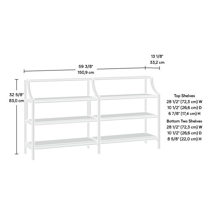 Sabatier 59.37'' Console Table, Brown