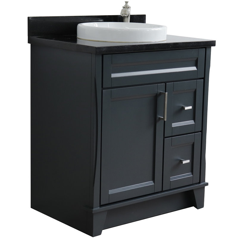 Ensemble de meuble-lavabo simple 31 po, Noir galaxie