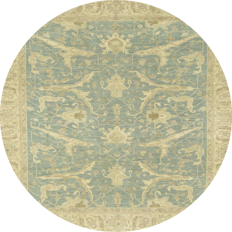 Abstract Indoor Rug, Round 4'