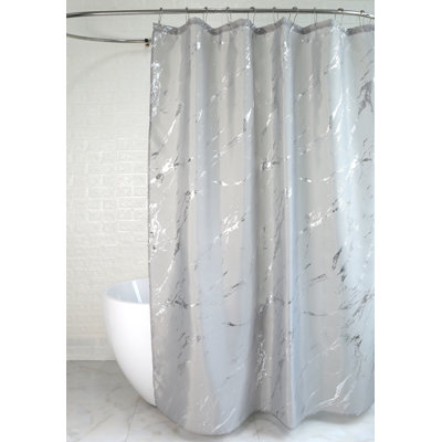 Rideau de douche simple + crochets
