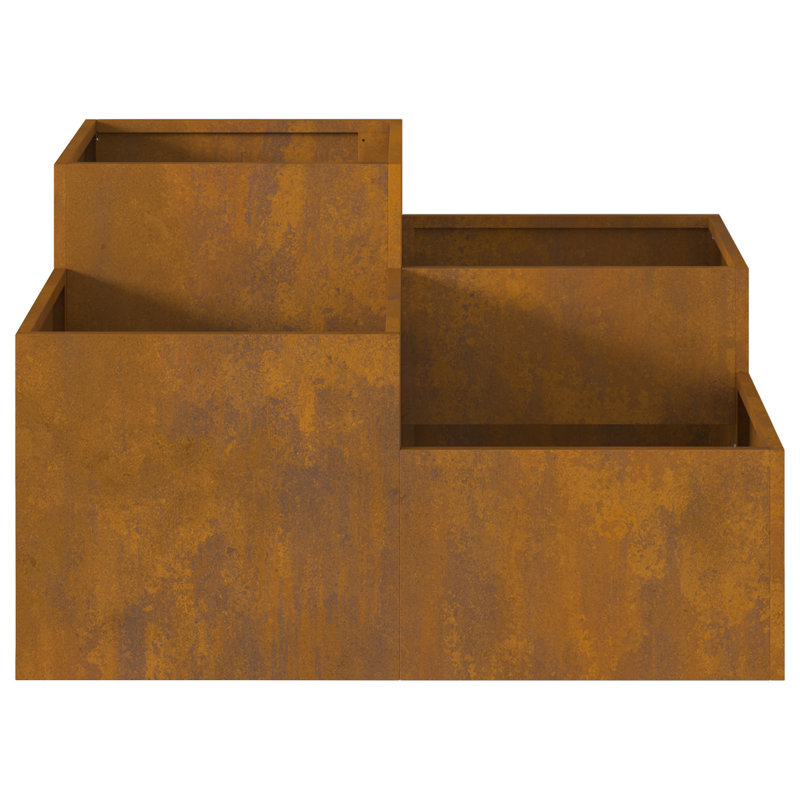 Planter Box, 48cm H x 80cm W x 80cm D, Brown