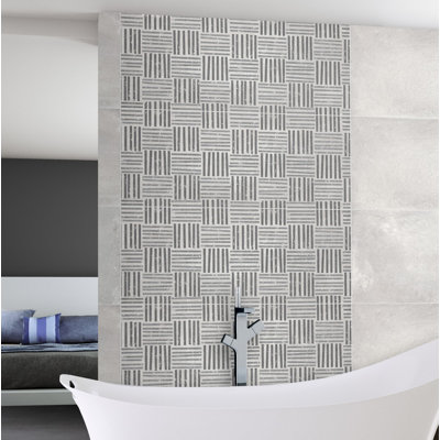 Tuile de champ en porcelaine 24 po x 48 po Flavin Fumo