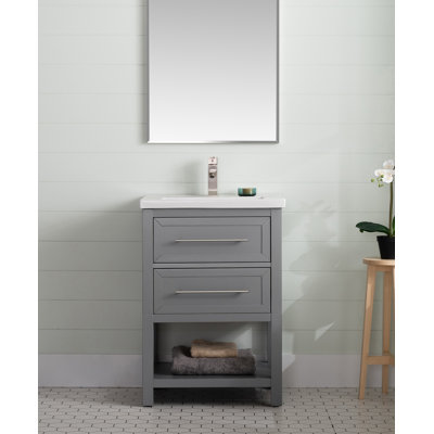 Bickley 24" Single Bathroom Vanity with Ceramic Top