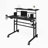 Mobili Rolling Writing Desk – Height Adjustable with Moveable Shelf & Locking Wheels-1892281020