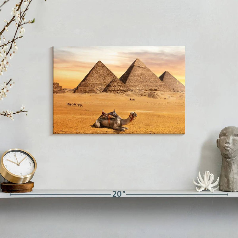 Pyramides de Gizeh Adella, H 8 po x l 12 po
