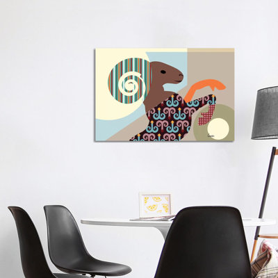 Aries Zodiac 1 Piece Wrapped Canvas Wall Art