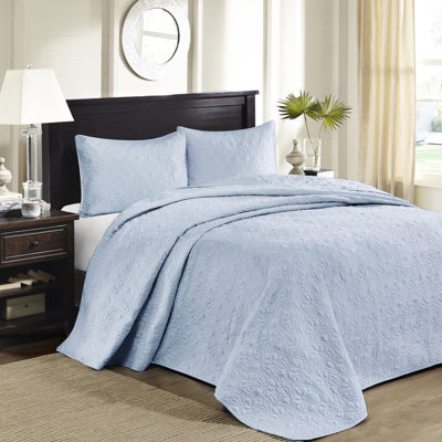 Couette réversible bleue pour lit simple ou simple XL - Idéale pour l'été et l'hiver. Garnissage en coton prélavé pour un confort optimal. Design élégant. Comprend 2 taies d'oreiller. Lavable à la machine. Microfibre.