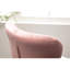 Réglable rose, 2 pièces - sièges rembourrés, pivotant à 360 degrés, réglable en hauteur, design chic avec repose-pieds pivotant et cadre modernes-769861777