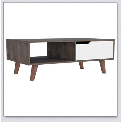 Table basse Oslo, un tiroir, quatre pieds Oslo