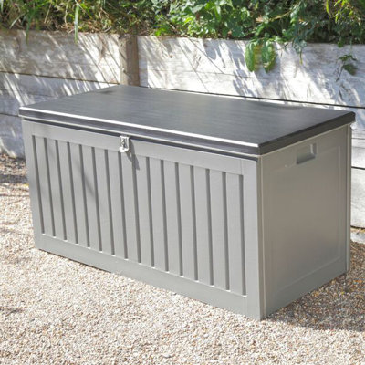 Easylife Limited 60cm W 60L Resin Lockable Deck Box in Grey