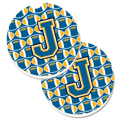 Ceramic Round 2 Piece Car Coaster Set