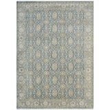 TUKNTRF97LBLY Wool Oriental Area Rug in Light Blue/Light Gray/Yellow