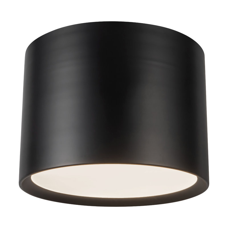 Plafonnier semi-encastré à DEL 15 po Napoleon, Matte Black