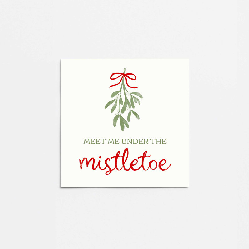 Festive Mistletoe I Print, Sans cadre, papier, H 16 po x l 20 po