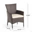 Ensemble de 2 chaises d'extérieur cloutées en osier Clementine