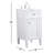 Rivers 18'' Single Bathroom Vanity with Marble Top-1105583595
